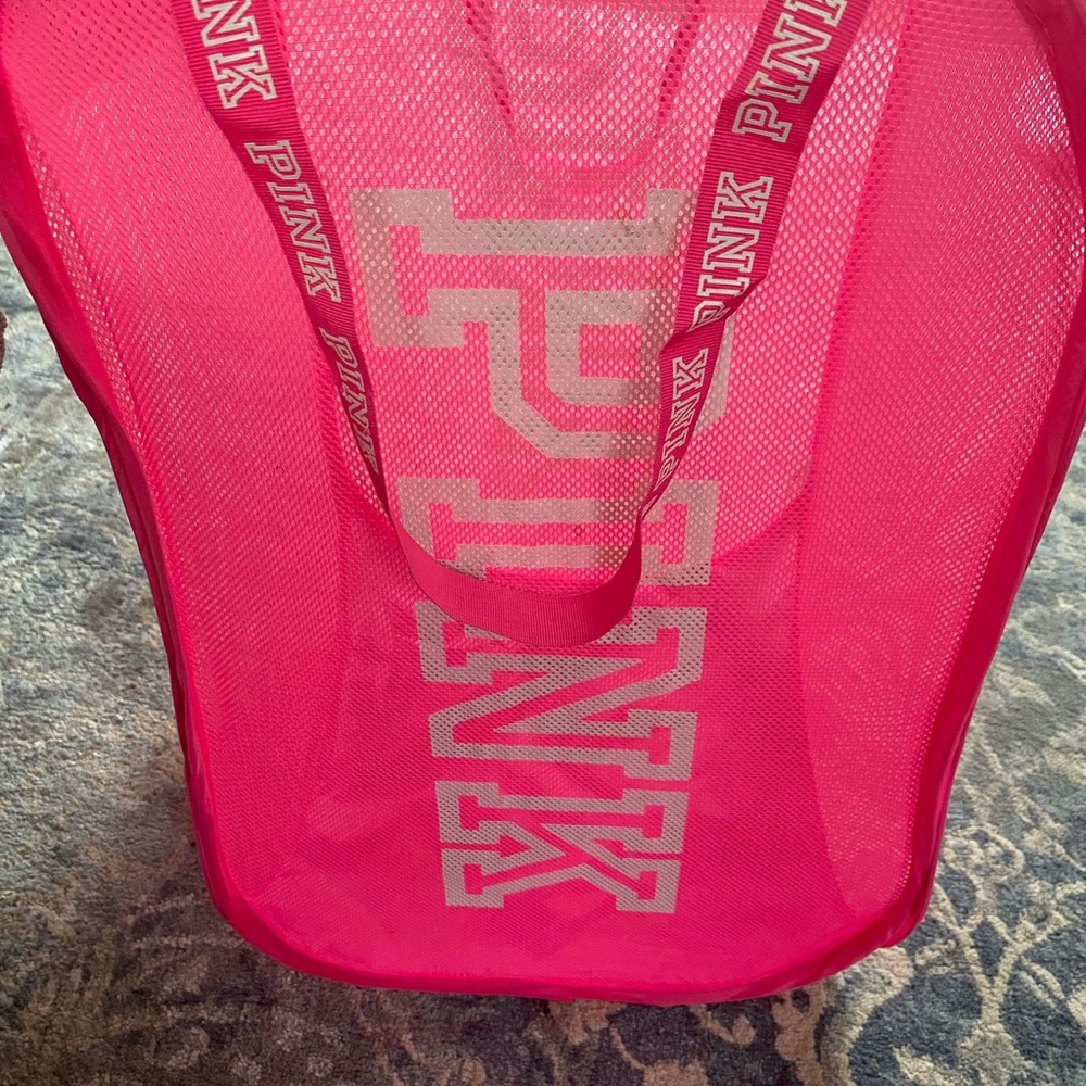 Victoria secret pink laundry basket